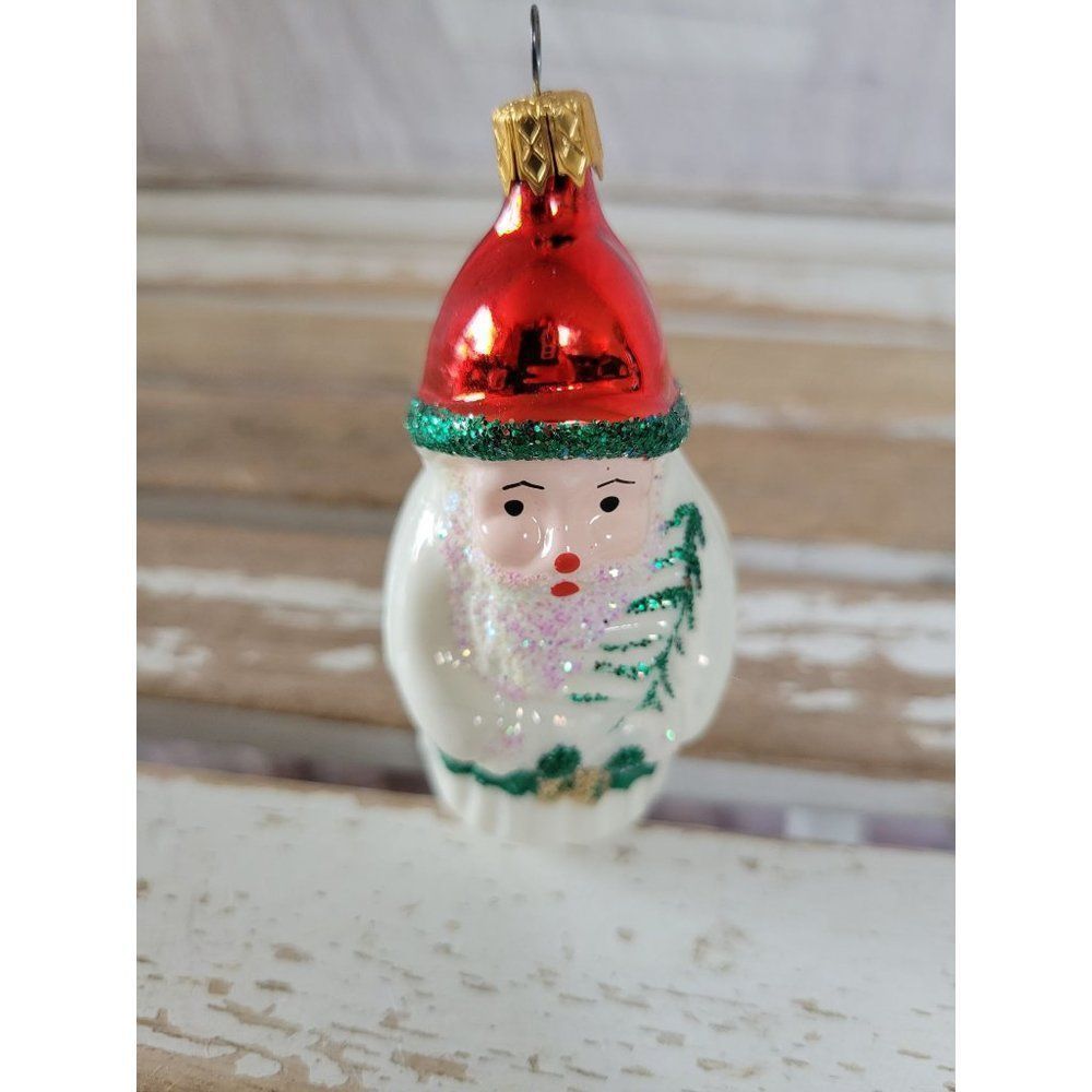 Columbia Santa white shatterproof‎ Xmas tree